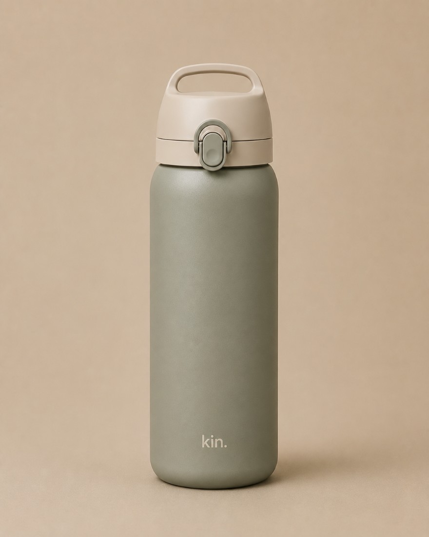 kin insulated steel bottle in Sage